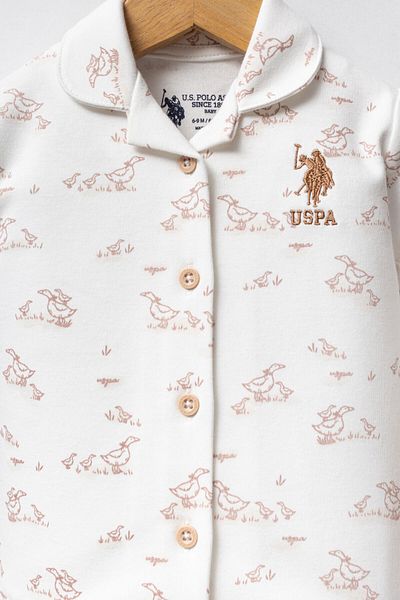 U.S. Polo Assn. U.S. Polo Assn Baby Girl White Baby Sets