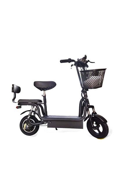 Generic Electric Scooter With Seat And Basket
