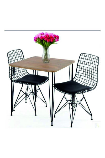 Genel Markalar Metal Ayaklı 60x90cm Mutfak Masası Balkon Masası Çalışma Masas...