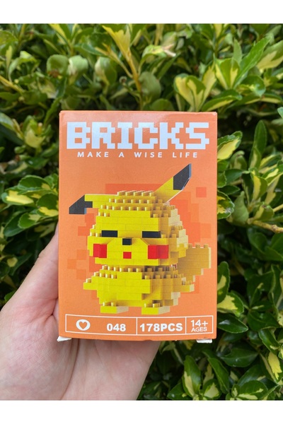 Innovate Store لعبة بناء تعليمية ممتعة على شكل حيوان بيكاتشو اللطيف من بريكس