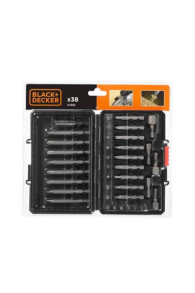 Black&Decker Black+Decker - Set mixt de 38 de piese pentru burghiu și șurubelniță [A7202-XJ]