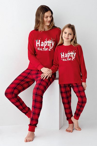 Rolypoly Set de pijamale roșii pentru fete