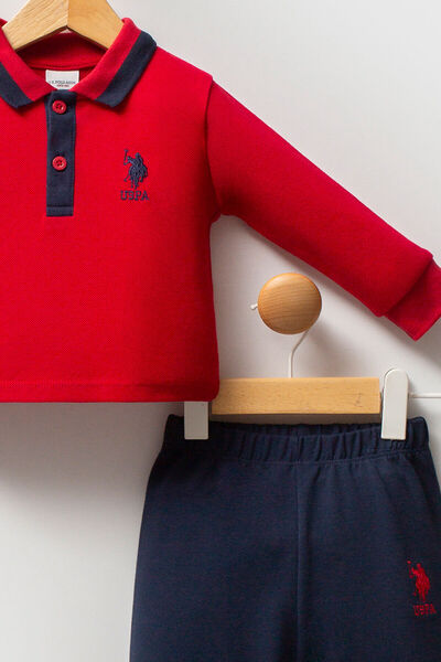 U.S. Polo Assn. U.S. Polo Assn Baby Boy Red Baby Sets