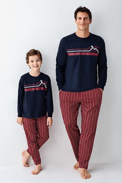 Rolypoly Σετ ανδρικής πιτζάμα Navy Blue