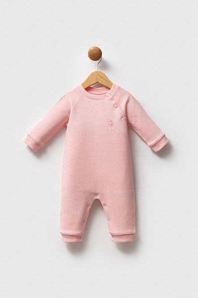 U.S. Polo Assn. U.S. Polo Assn Baby Girl Pink Jumpsuit