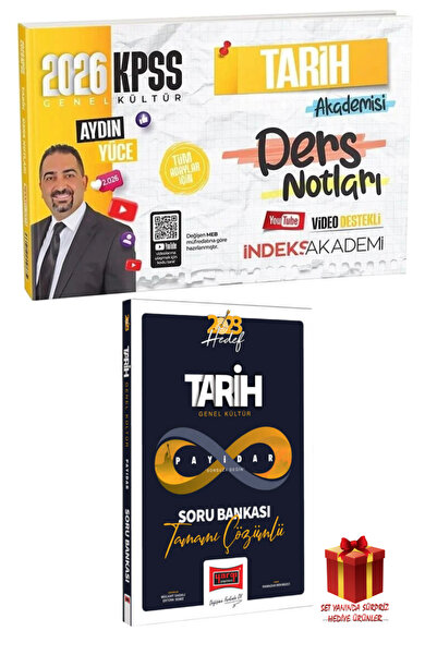 İndeks Akademi 2026 İndeks Akademi KPSS Aydın Yüce Tarih Ders Notları+Yargı K...