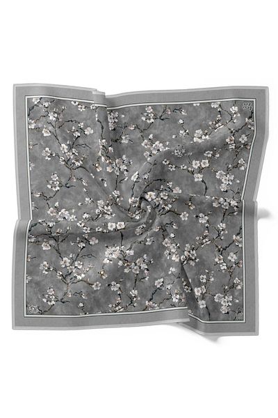 Levidor Floral Pattern Sparkling Crystal Scarf