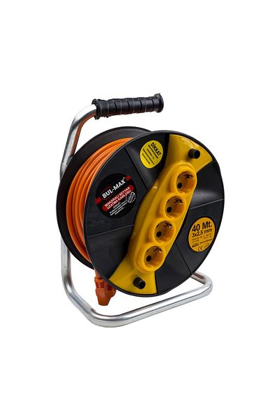 Z-Tools Rolă de cablu prelungitor cu 4 prize, 3x2.5mm, 40m / EXT 5659