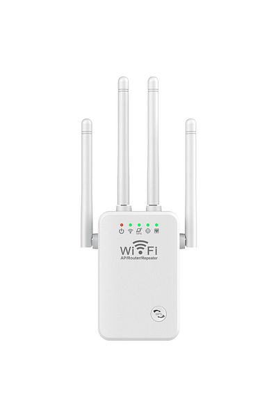 MNS Wireless Signal Amplifier With 4 External Antennas, Range Extender With Speed Up To 300Mbps, 2.4GHz