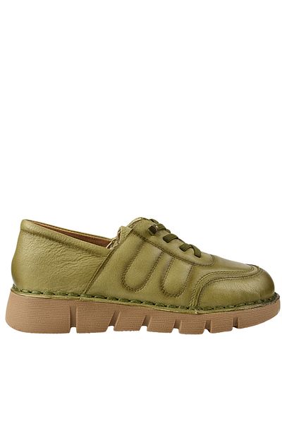 FORMAZIONE Casual shoes, women, FORMAZIONE, KM 2583 green, leather 39