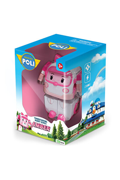 Robocar Poli Lisanslı Robocar Transformers Dönüşen Robot Figür 3'lü Set - Poli Amber Roy
