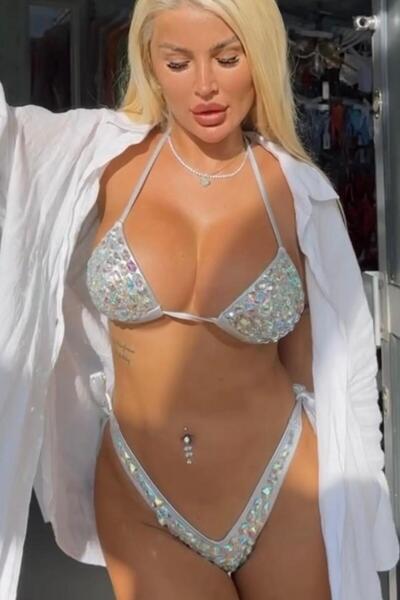 Bikini Mayokini Dünyası V Cutty Golden Bikini - Ασημί