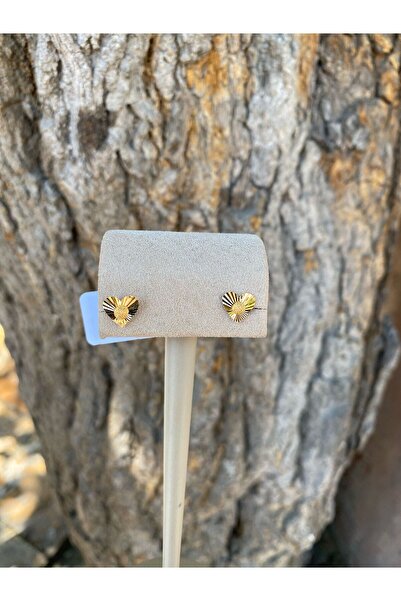 MAHMUT ÇİÇEK KUYUMCULUK 22 Ayar Kalpli Dorikalı Çocuk Küpe