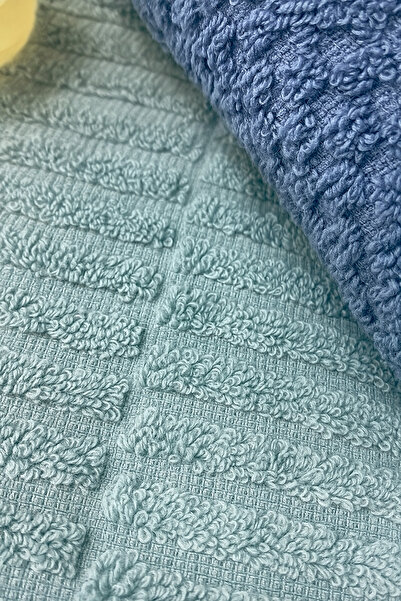 Teksev Набір рушників для рук і обличчя Atlas, 3 шт. – 50x90 см, 100% бавовна, м'яка текстура, плетені