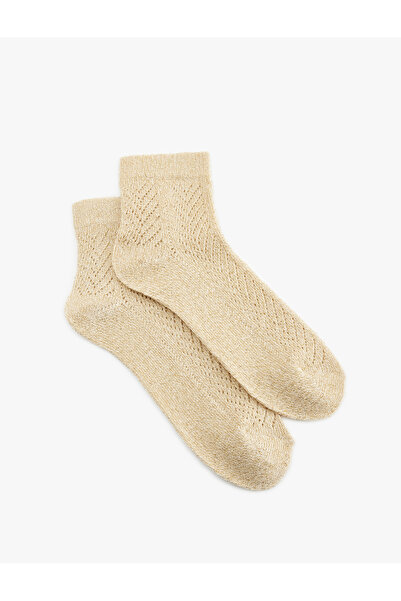 Koton Плетени чорапи с блестящи елементи