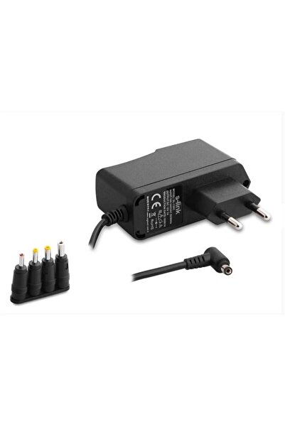 AyrStore S-Link Sl-126C 12 Volt 1 Amper 1.2 Metre Kablolu 5.5X2.1Mm 4 Uçlu Ün...