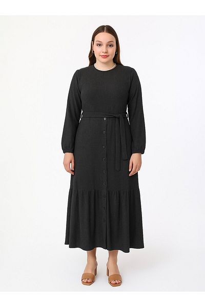Moda Gazel Hijab Dress - Black - Moda Gazel
