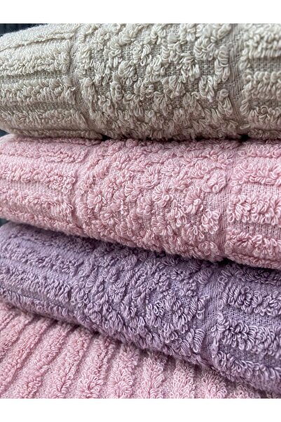 Teksev Набір рушників для рук і обличчя Atlas, 3 шт. – 50x90 см, 100% бавовна, м'яка текстура, плетені