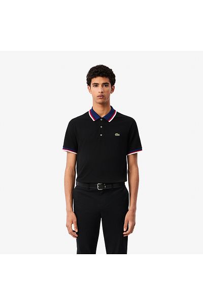 Lacoste قميص بولو بقصّة عادية وياقة متباينة