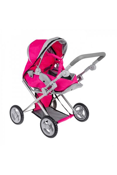 Ramiz Carucior pliabil de papusi 2 in 1 cu gondola Pink