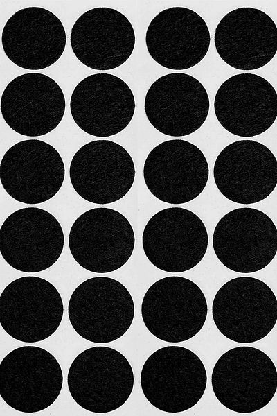 TREND KULP 20 mm Adhesive Furniture Leg Felt Floor Protector Table Chair Parquet Protection Pad (Pack of 96)