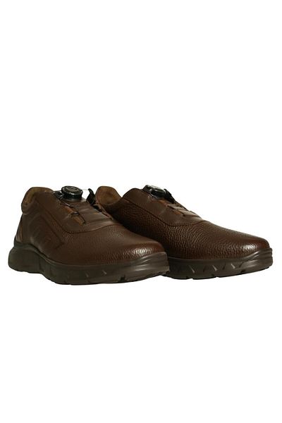 Platin Brown Leather Men's Casual Shoes