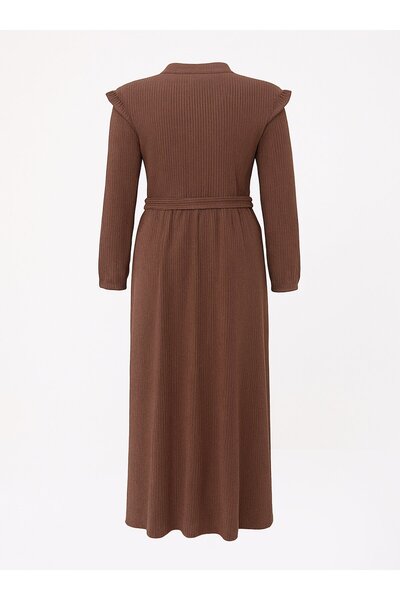 Moda Gazel Hijab Dress - Brown - Moda Gazel
