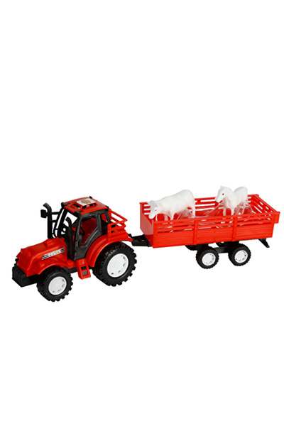 ASPARTAM مجموعة من 4 قطع من ألعاب الجرارات الحيوانية التي تعمل بالفراغ