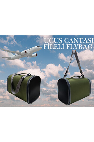 LAVİSTA Kedi ve Köpek Uçuş Çantası Fileli Flybag
