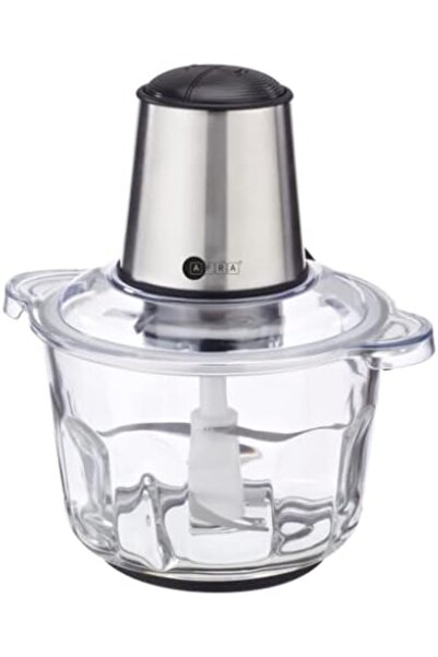 Afra مفرمة، 400 واط، صغيرة الحجم، 2.5 لتر، وعاء زجاجي، شفرات من الفولاذ المقا...