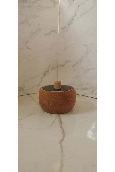 ayrawood 8X5 cm Black Lid Spice Holder Sugar Bowl Decor Presentation