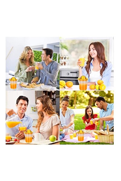 Danex Storcător manual de citrice, Danex, cu recipient de 600 ml, material ABS, transparent