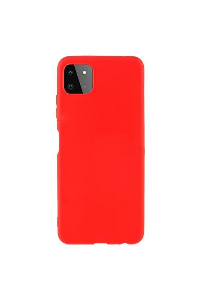 lemontti Husa Protectie Spate Silky pre Samsung Galaxy A22 5G, Silicon (Rosu)