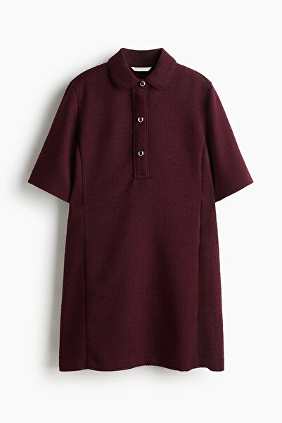 H&M Yakalı Bukle Elbise