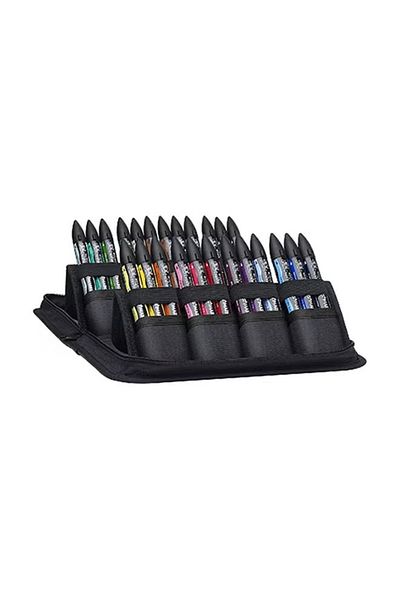 Winsor Newton مجموعة محفظة مصممة للطلاب من BrushMarker - متعددة الألوان
