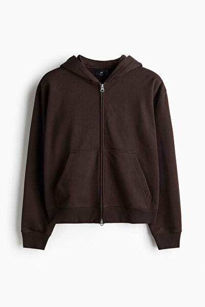H&M Kapüşonlu ve Fermuarlı Üst Loose Fit