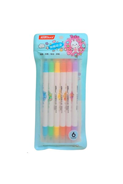 Banadabak FOSFORLU KALEM H-2396 ÇİFT TARAFLI 6 RENK ( 1 ADET FİYATIDIR)