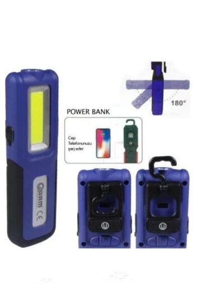Spech Power 240 Lümen Powerbank Fener Esen 199 El Lambası Mıknatıslı Fener