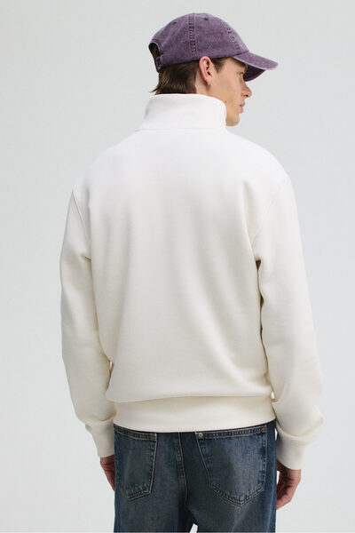 H&M Regular Fit Yarım Fermuarlı Sweatshirt