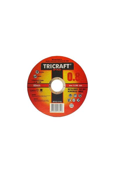 Genel Markalar İnox Kesici Taş 115 mm TRİCRAFT MES 3301-50 Lİ PAKET