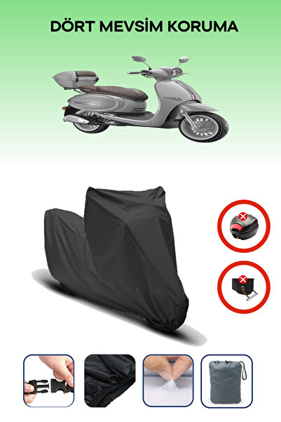 Breen Black Rear Bag and Lock Non-Matching Arora Ar 50 Cappuccino Motorcycle ...