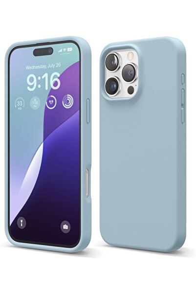 Shopi غطاء حماية كامل للجسم من السيليكون السائل من إيلاجو لهاتف آيفون 16 برو ...