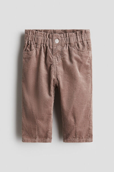 H&M Pamuklu Fitilli Kadife Pantolon