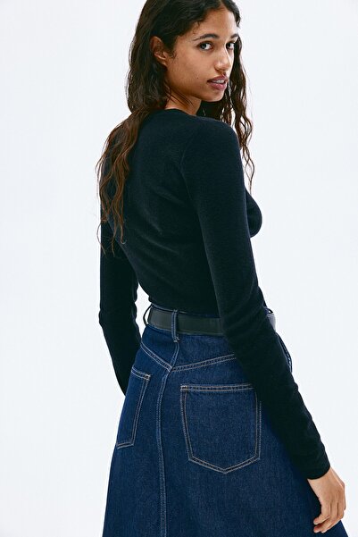 H&M Kaşmir Karışımlı İnce Triko Üst