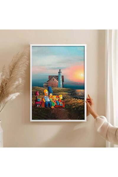 HOMEPACK TABLO CU CADRU DE LEMN POSTER CU CADRU DECOR ARTISTIC DE PERETE TK/1491