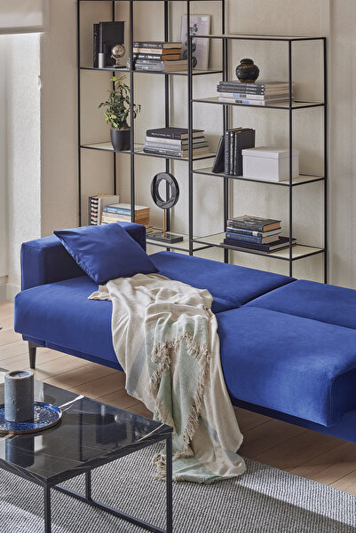 Enza Home Briza Plus 3' lü Yataklı Koltuk - Lacivert