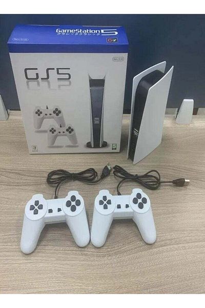 Generic GS5 console with 200+ games and 2 wired controllers