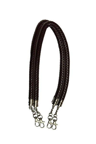 İthal Örme Hortum Çanta Sapı Kahverengi