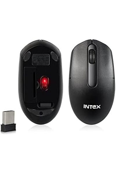 Intex Amaze+ Wireless Optical Mouse 2.4GHz, Black