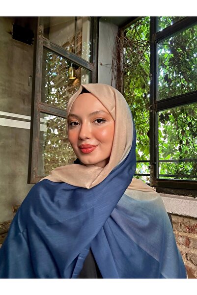 Scarf Şal de bumbac cu gradient